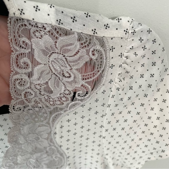 Eileen West Short Sleeve Pajama Pants Modal Set Women’s Size Medium Gray Lace 13 - Picture 7 of 12